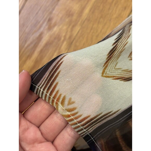 Vintage Roberto Cavalli Y2K One Shoulder Silk Tank Top Blouse Bead Size 38 US 2 - Picture 3 of 11